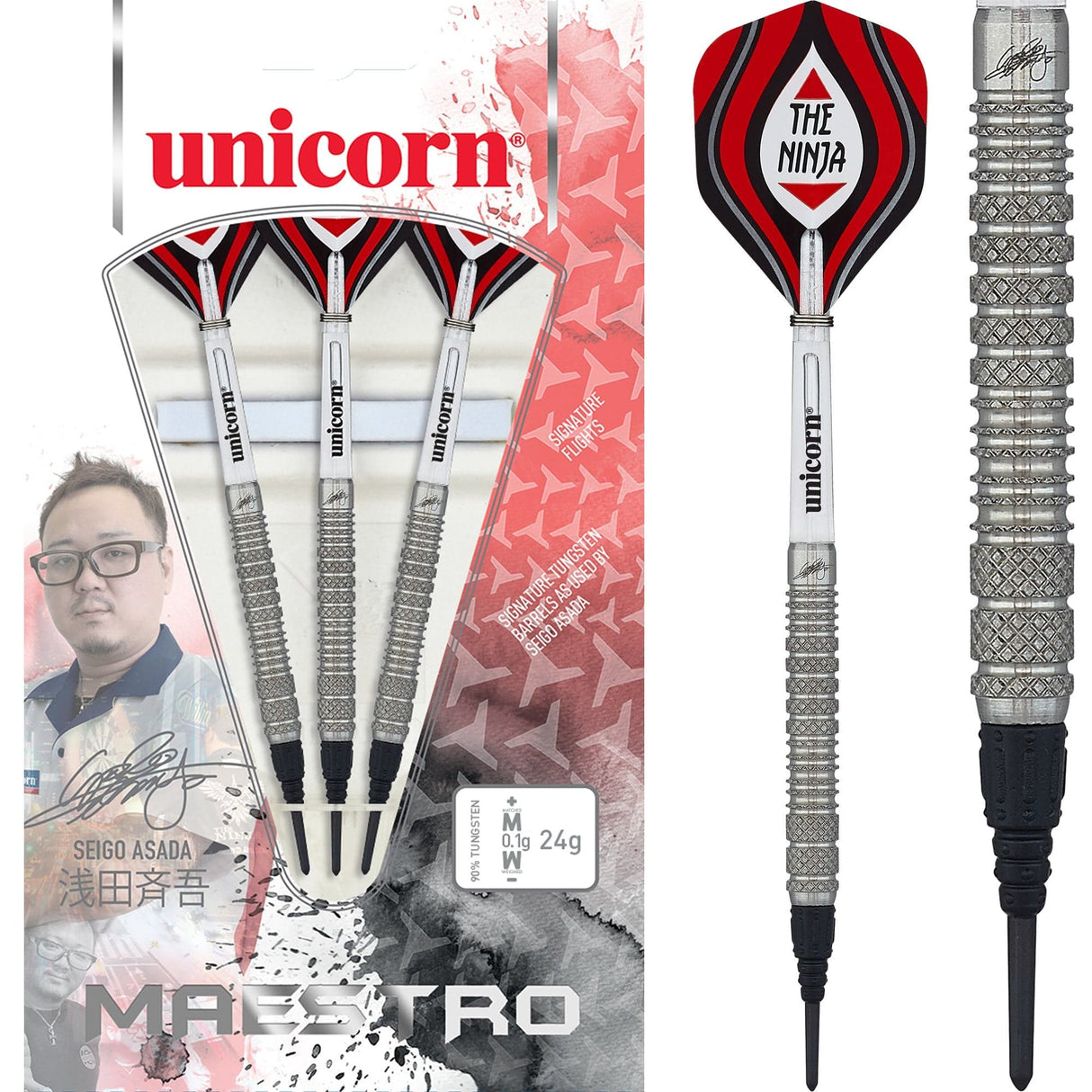 *Seigo Asada Darts - Unicorn Soft Tip - Maestro - Phase 2 24g
