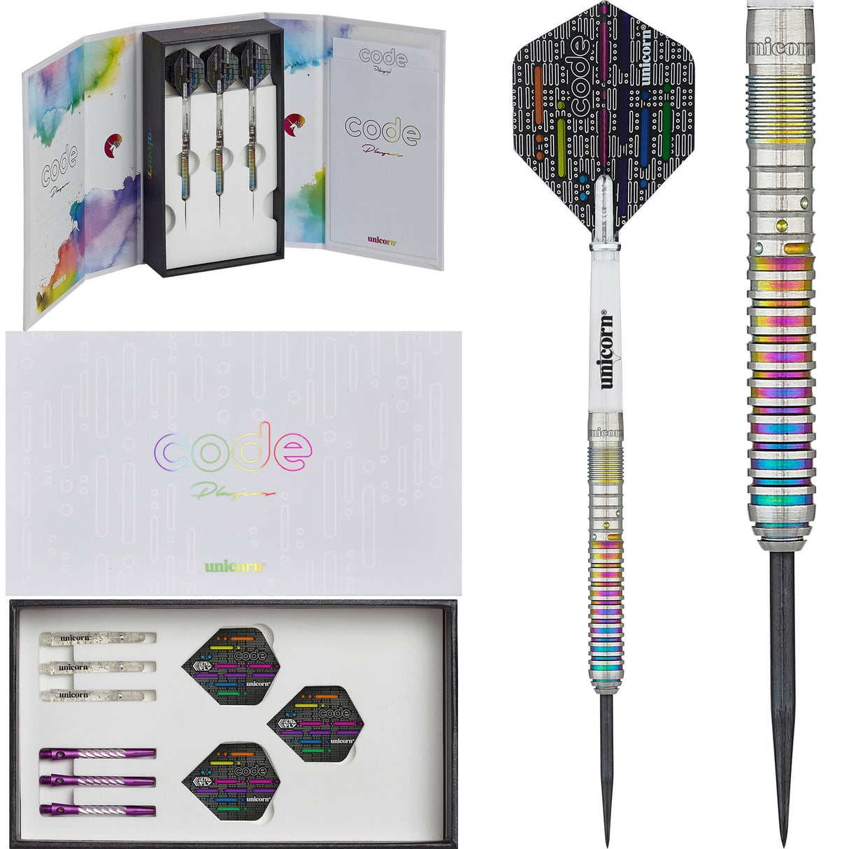 Unicorn Code Darts – Stahlspitze – Ian White