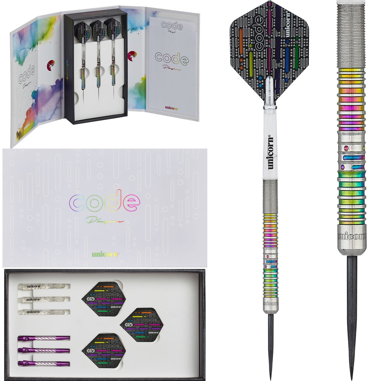 Unicorn Code Darts - Steel Tip - James Wade