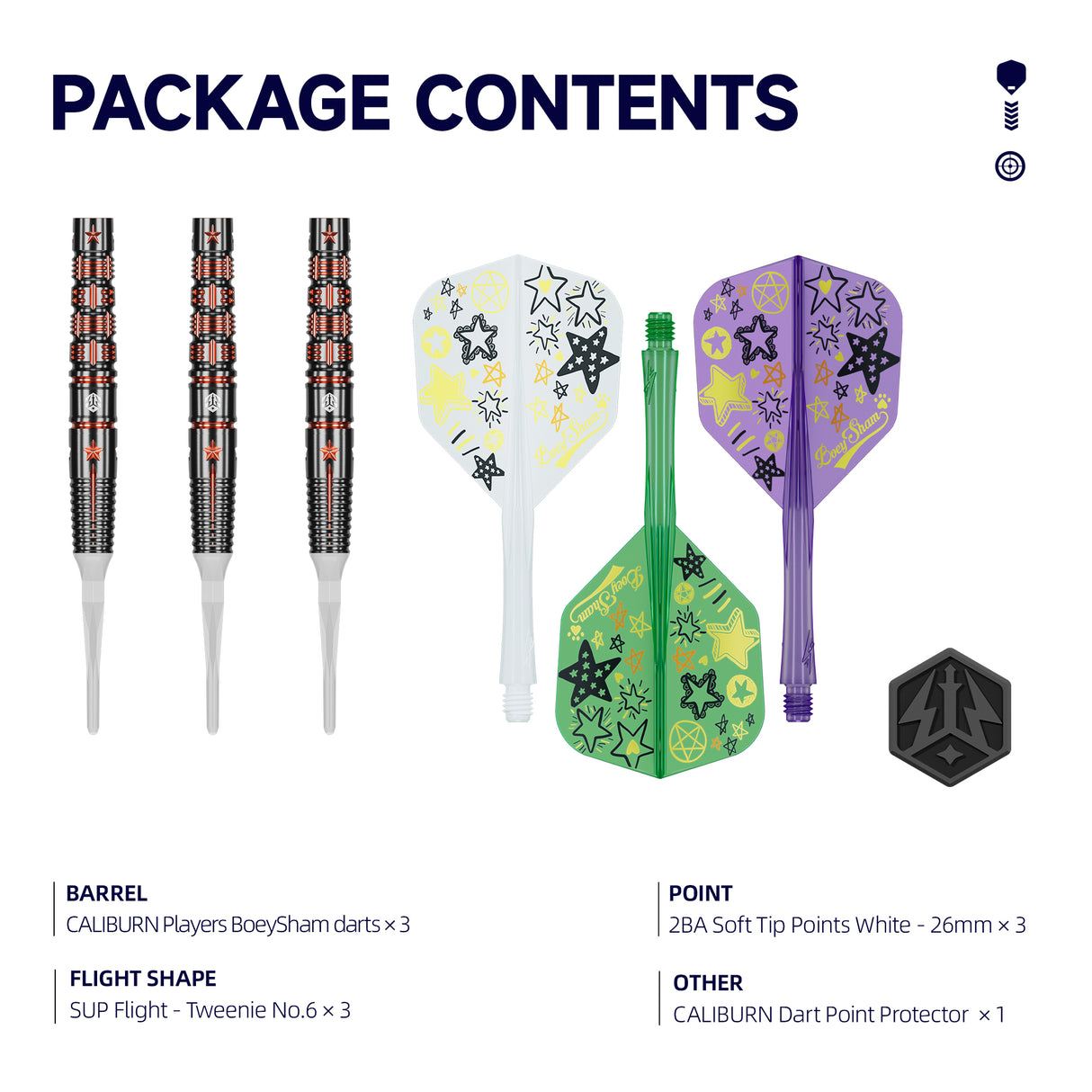 Caliburn Players Darts - Welche Spitze - 90% Tungsten - Boeysham