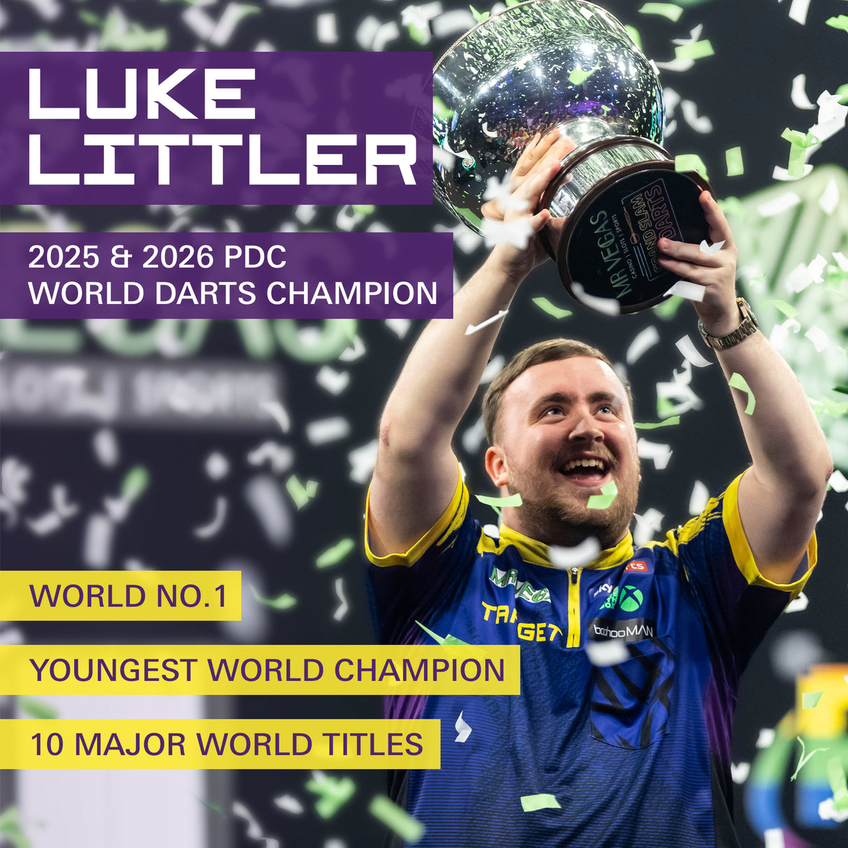 Target Luke Littler Darts - Stahlspitze - 90% Tungsten - Weltmeister