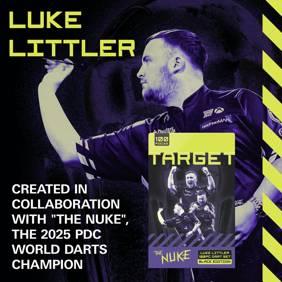 Target Luke Littler Darts - 100-teiliges Zubehörset