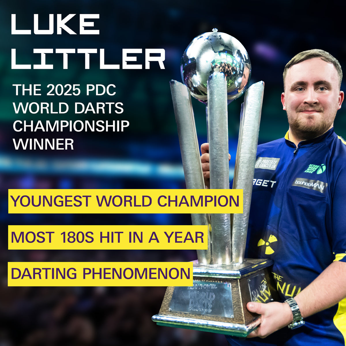Target Luke Littler Darts - Stahlspitze - Messing
