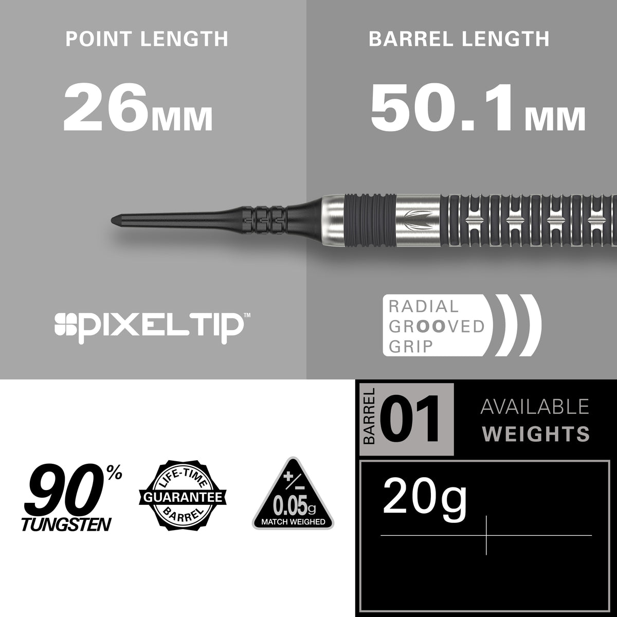 Target Chris Dobey Darts - Welche Spitze - 90% Tungsten - Hollywood Action