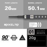 Target Chris Dobey Darts - Welche Spitze - 90% Tungsten - Hollywood Action