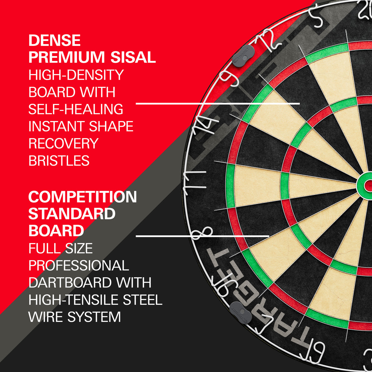 Target Rift Dartboard Set - Dartboard + 6 Darts