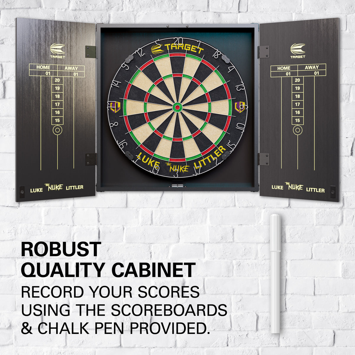 Target Dartboard & Schrank Set - Luke Littler