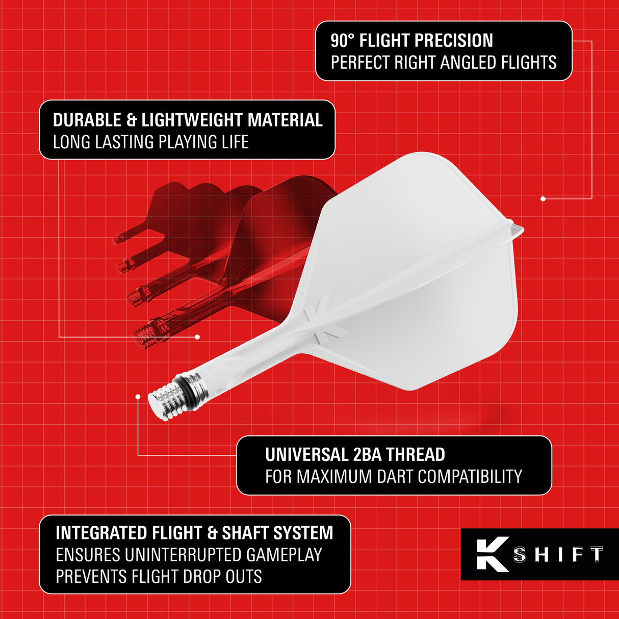 Target K-Shift Dart Flights - Standard Nr6
