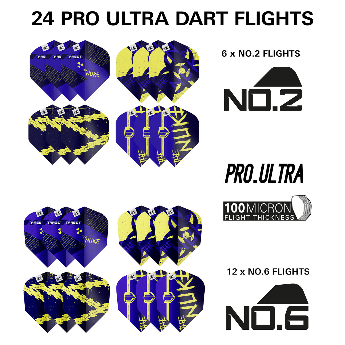 Target Luke Littler Darts - 100-teiliges Zubehörset
