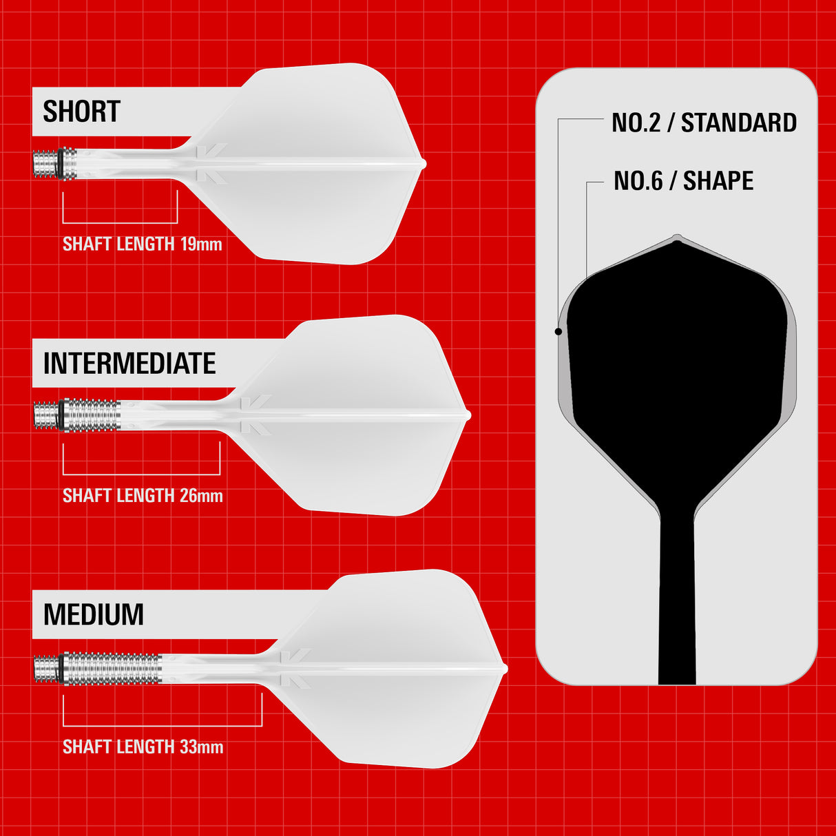 Target K-Shift Dart Flights - Standard Nr6