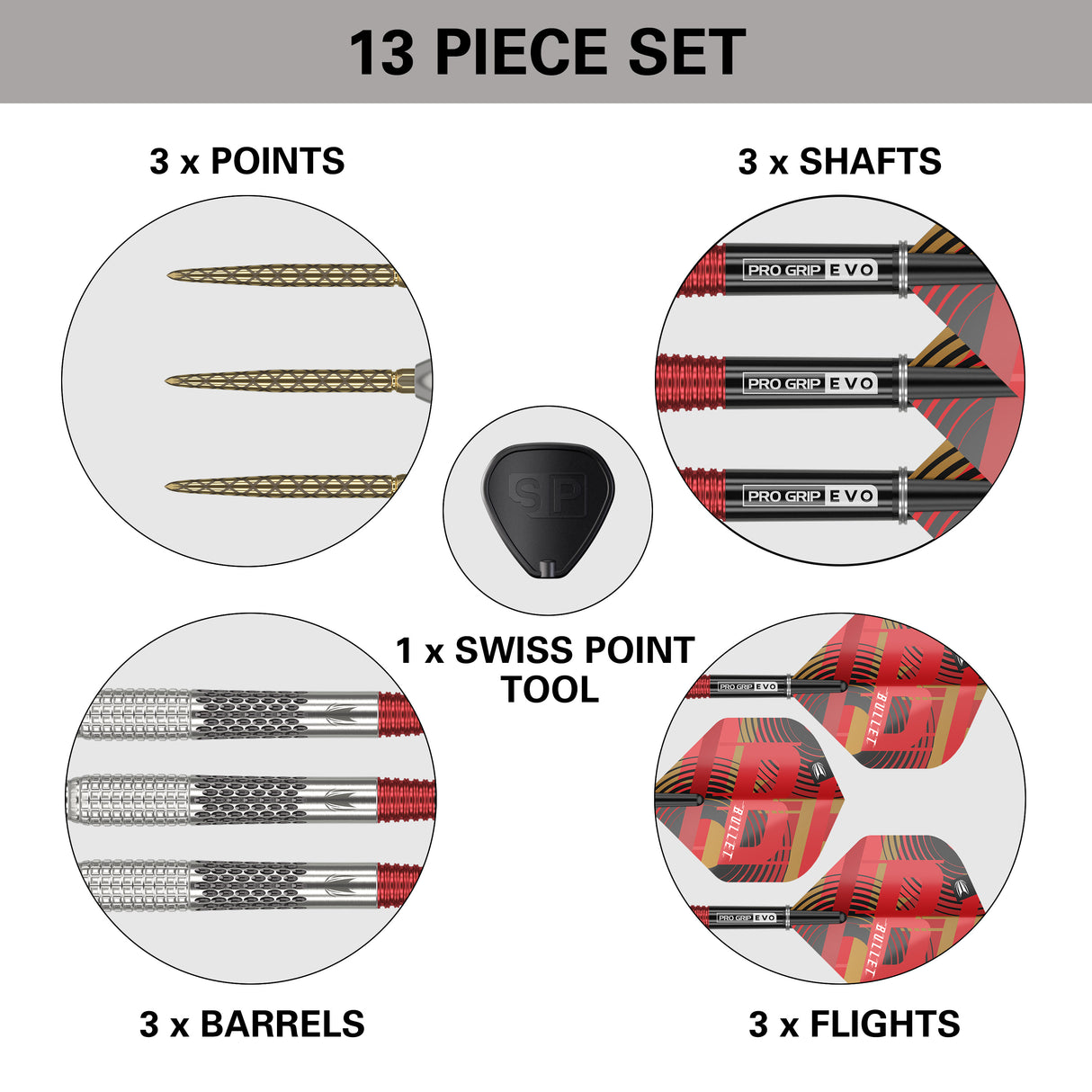 Target Stephen Bunting Darts - Stahlspitze - 95% Tungsten - G5