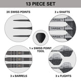 Target Nathan Aspinall Darts - Stahlspitze - 90% Tungsten - Echo
