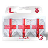 L-Style EZ L-Flights - Integrierter Champagner-Ring - L1EZ - V-Serie Typ E - England - Klar Weiß