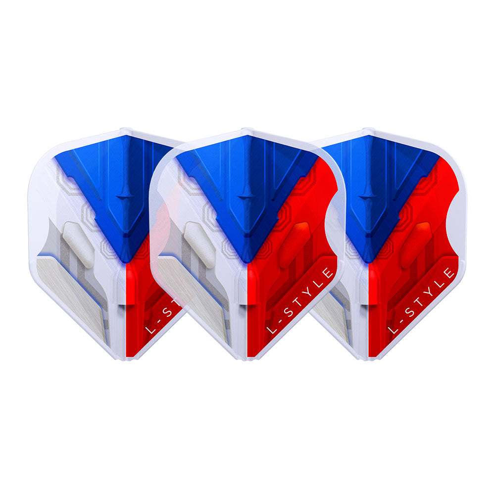 L-Style EZ L-Flights - Integrierter Champagner Ring - L1EZ - V Serie Typ H - Tschechien - Klar Weiß