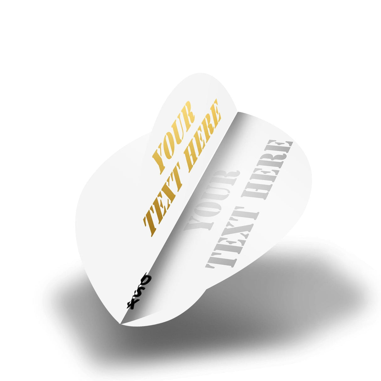 Personalisierte Flights - Extra Strong - Hot Foil - 5 Sets - Birne - Weiß