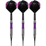 Mission Phantom Darts – Weiche Spitze – Messing – Silber &amp; Lila beschichtet