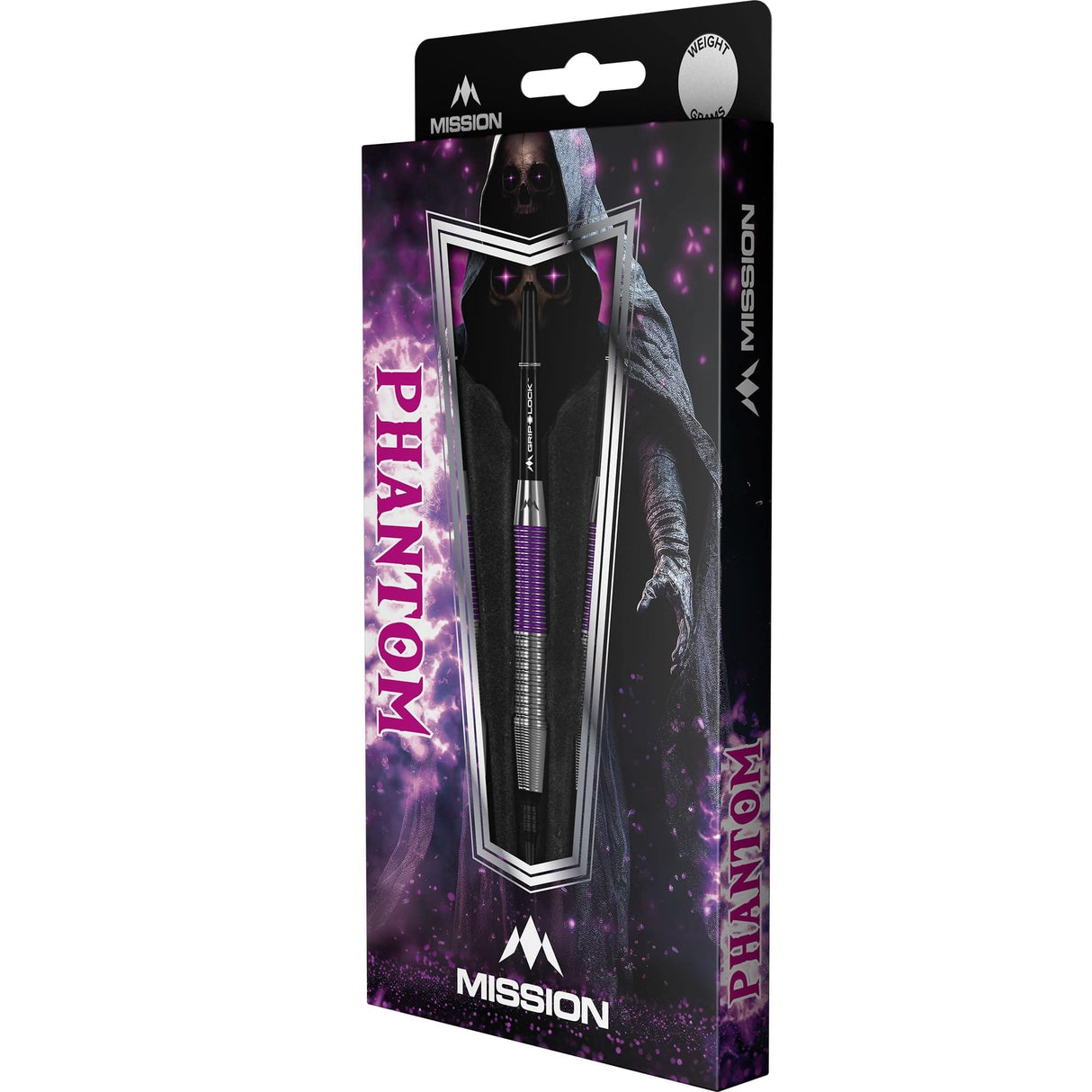 Mission Phantom Darts – Weiche Spitze – Messing – Silber &amp; Lila beschichtet