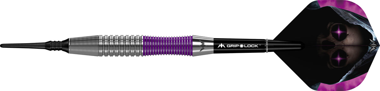 Mission Phantom Darts – Weiche Spitze – Messing – Silber &amp; Lila beschichtet