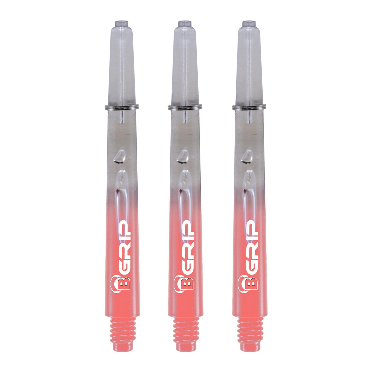 BULL'S B-Grip TT Shaft - Polycarbonate - Clear & Pink Medium