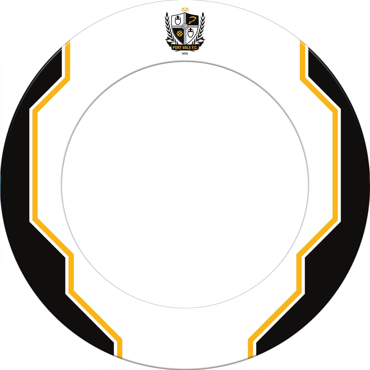 Port Vale FC - Official Licensed - The Valiants - Dartboard Surround - White - S1 - Logo with Trim
