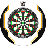 Port Vale FC - Official Licensed - The Valiants - Dartboard Surround - White - S1 - Logo with Trim