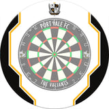 Port Vale FC - Official Licensed - The Valiants - Dartboard Surround - White - S1 - Logo with Trim