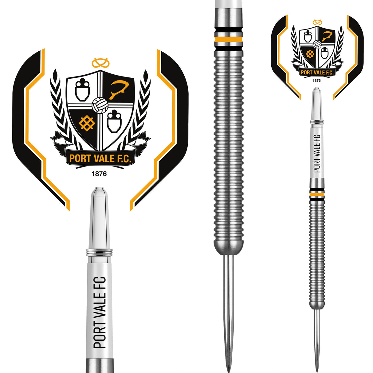 Port Vale FC – Offiziell lizenziert – The Valiants – Steeldarts – Wolfram – 24 g
