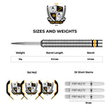 Port Vale FC – Offiziell lizenziert – The Valiants – Steeldarts – Wolfram – 24 g