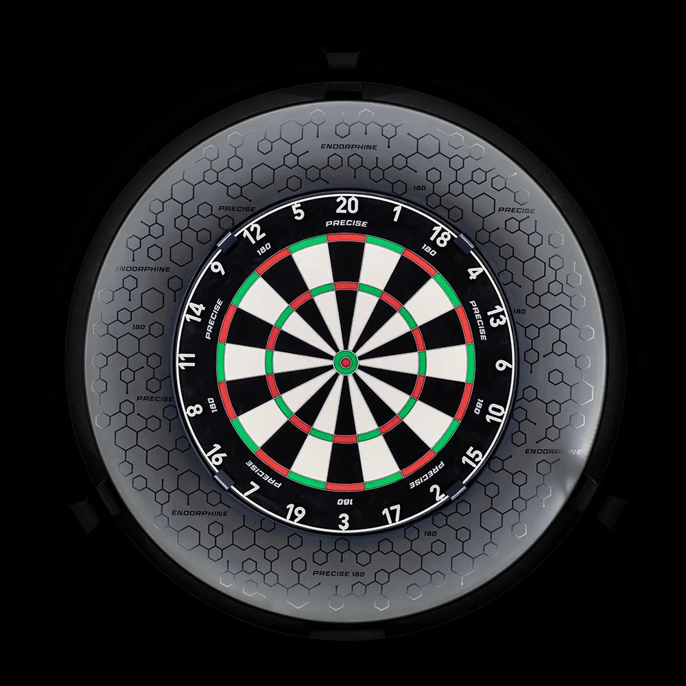 Precise 180 Dartboard Surround - Endorphine Signature - Schwarz auf Schwarz