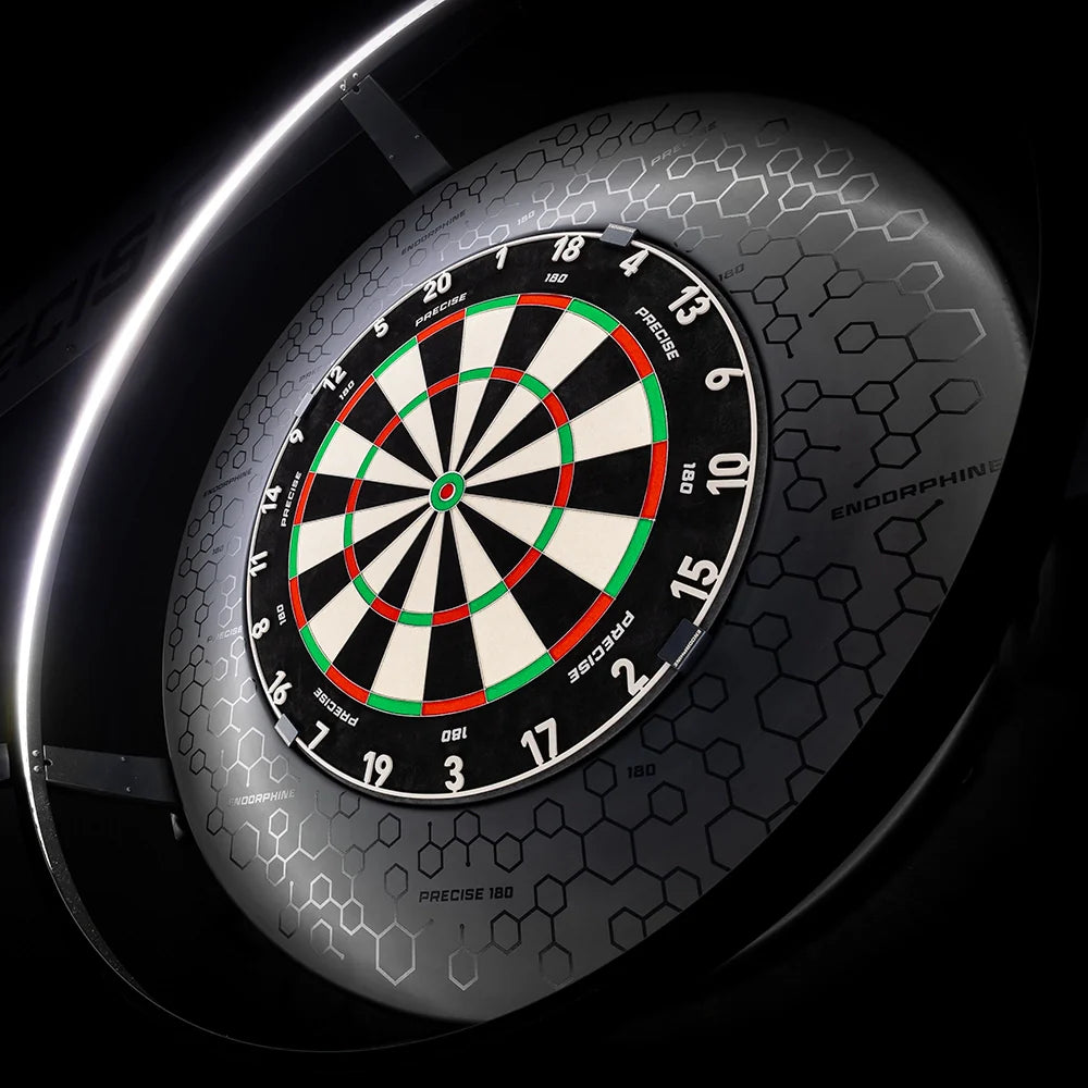 Precise 180 Dartboard Surround - Endorphine Signature - Schwarz auf Schwarz