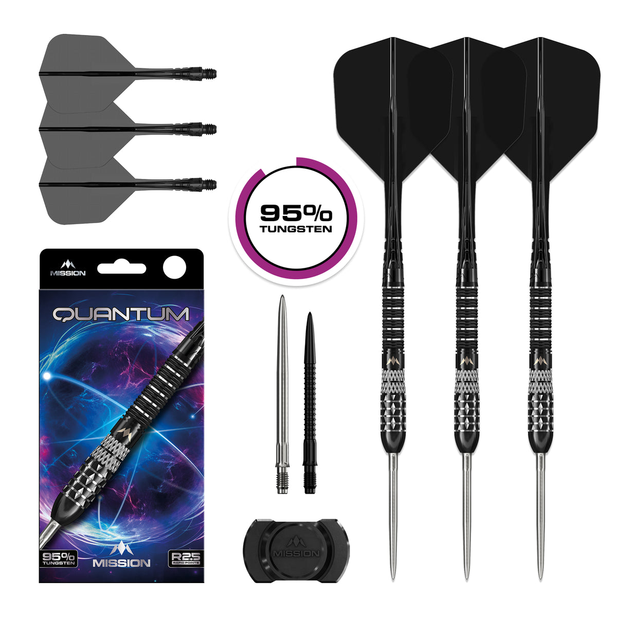 Mission Quantum R2.5 Darts - Stahlspitze - 95% Tungsten