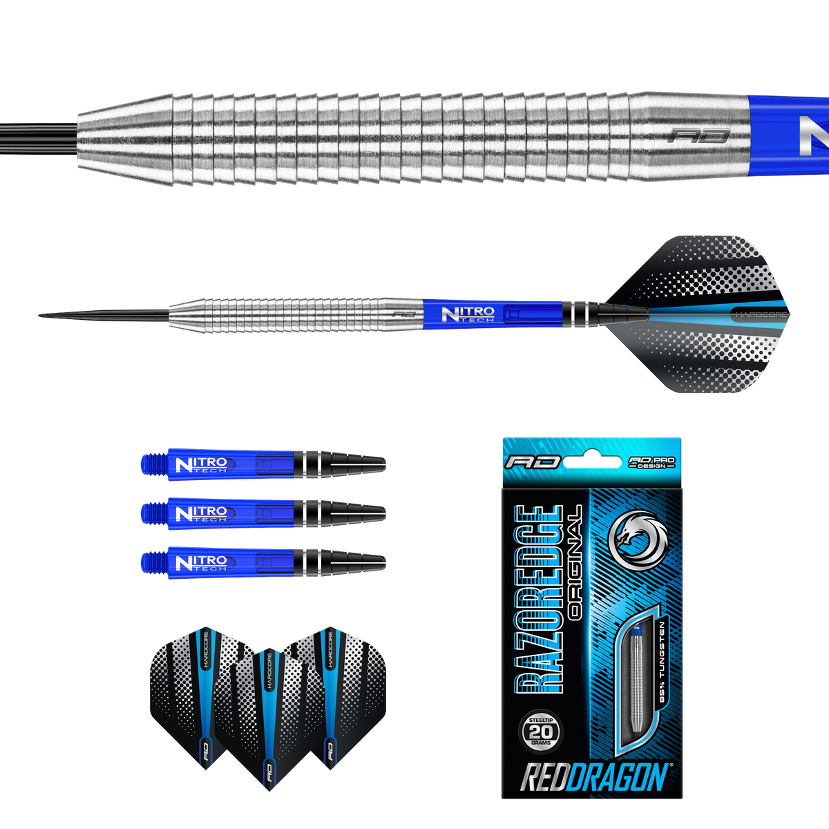 Red Dragon Razoredge Darts - Stahlspitze - 85% Tungsten - Original