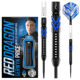 Red Dragon Gerwyn Price Darts - Stahlspitze - 90% Tungsten - Eisblau