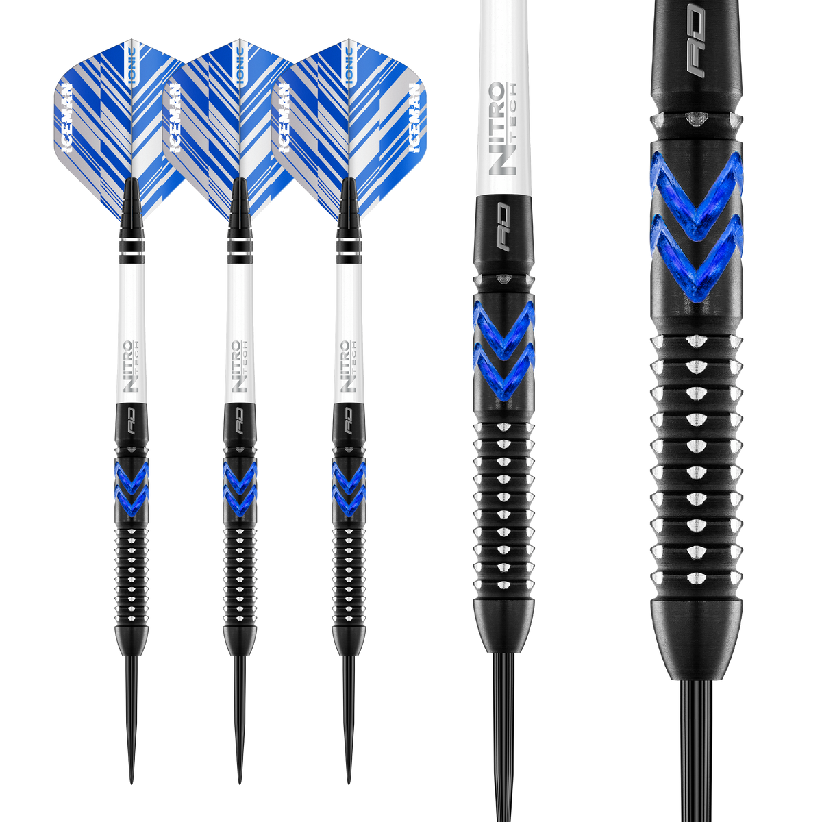 Red Dragon Gerwyn Price Darts - Stahlspitze - 90% Tungsten - Eisblau