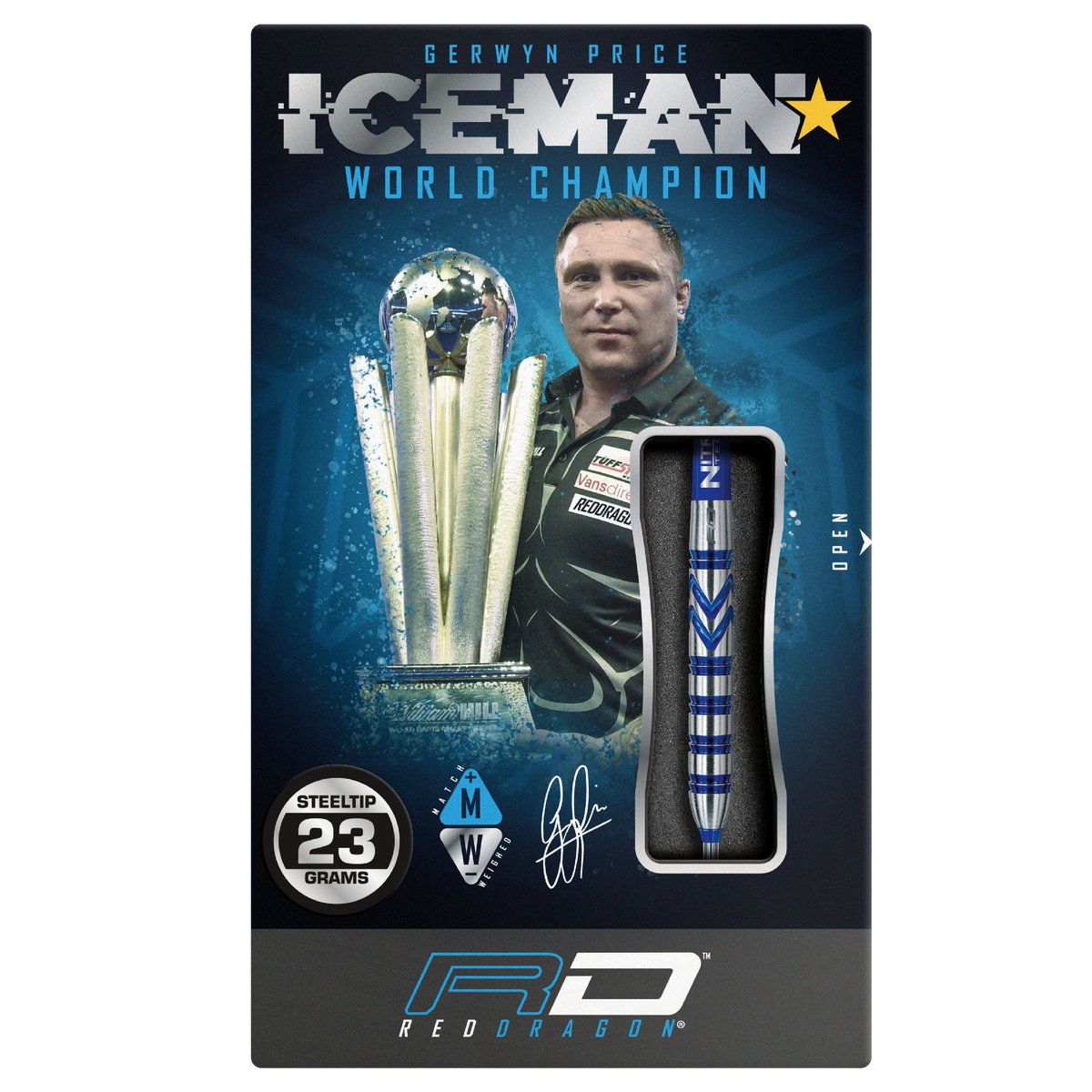 Red Dragon Gerwyn Price Darts - Stahlspitze - 90% Tungsten - Original