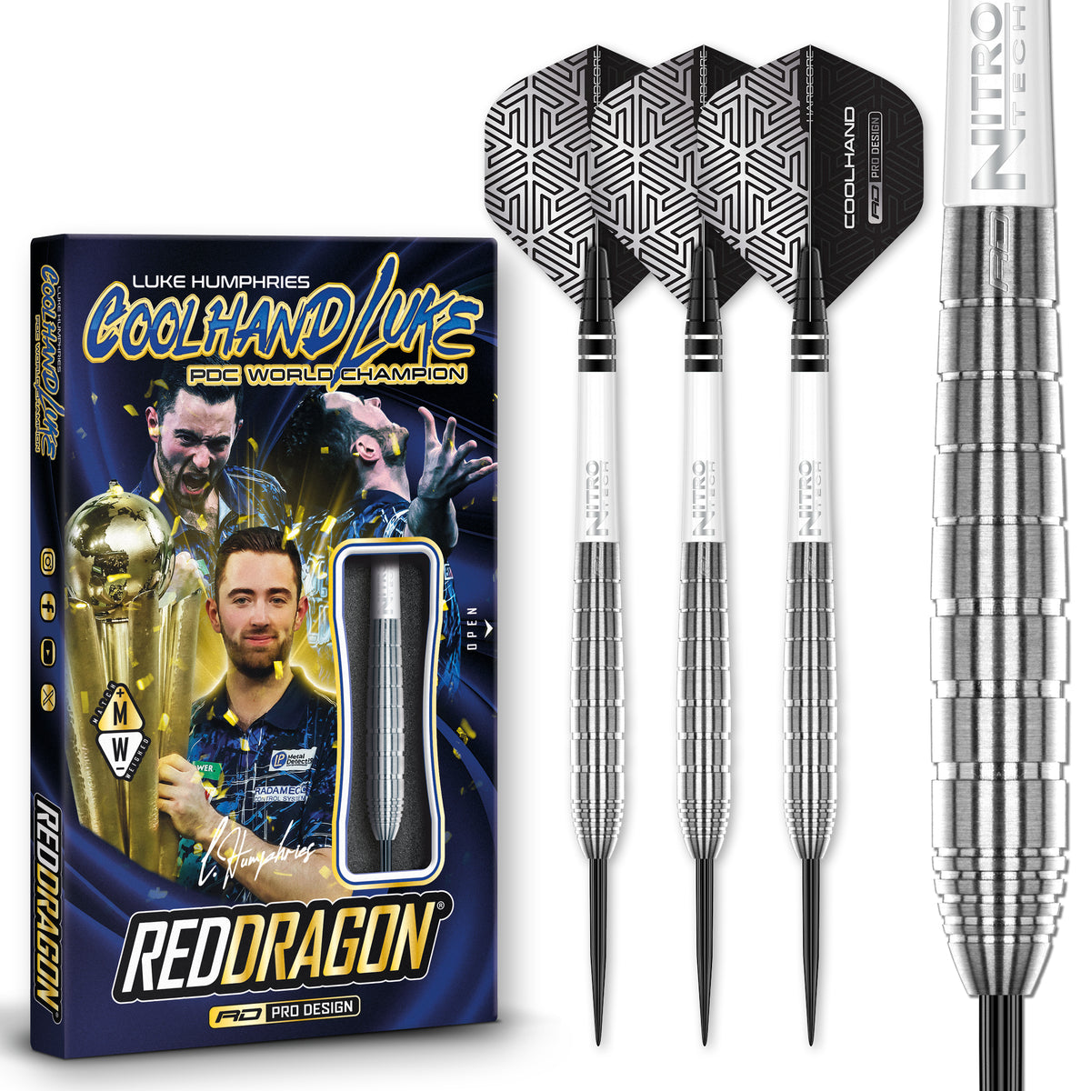 Red Dragon Luke Humphries Darts - Stahlspitze - 90% Tungsten - TX1