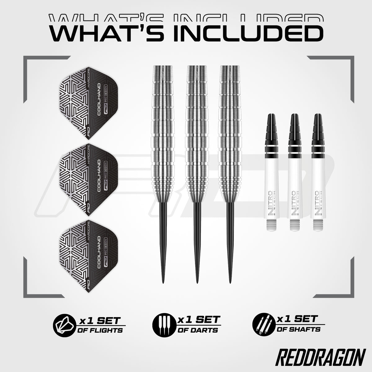 Red Dragon Luke Humphries Darts - Stahlspitze - 90% Tungsten - TX1