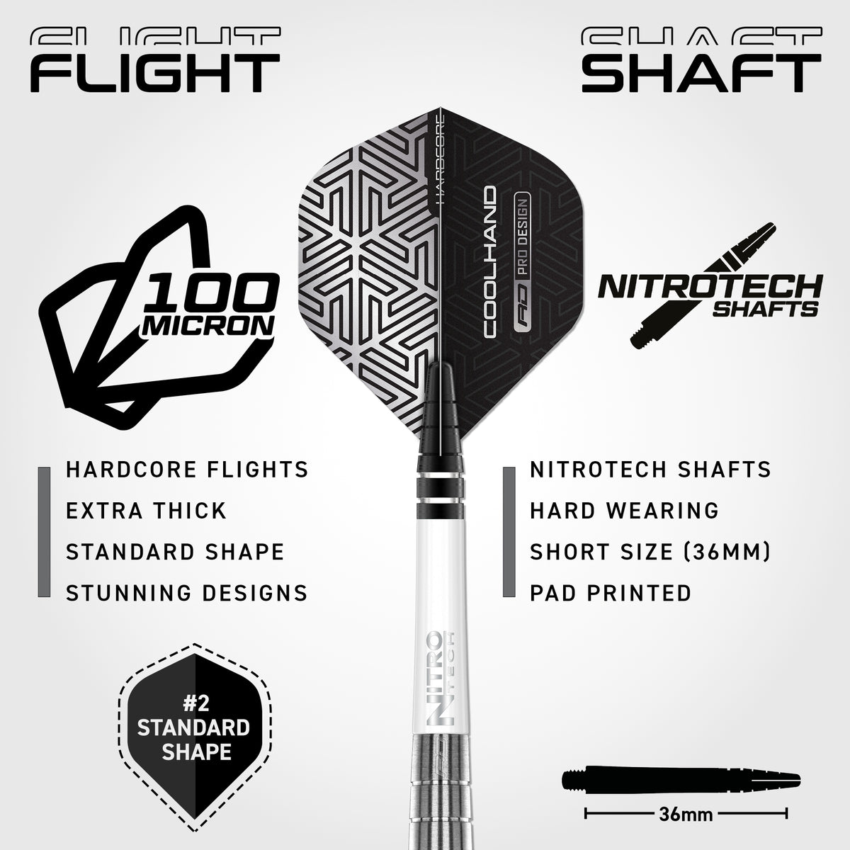 Red Dragon Luke Humphries Darts - Stahlspitze - 90% Tungsten - TX1