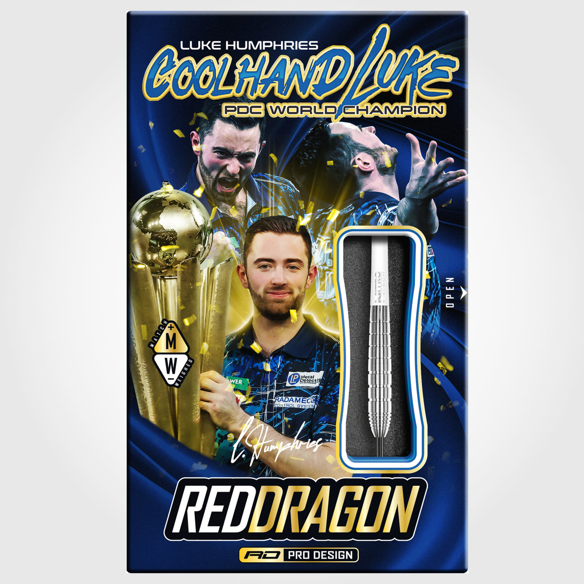 Red Dragon Luke Humphries Darts - Stahlspitze - 90% Tungsten - TX1