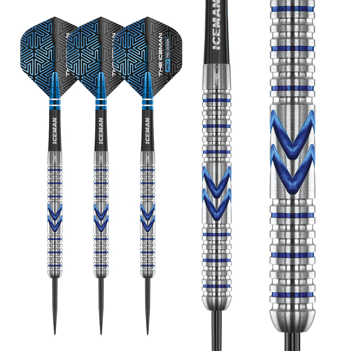 Red Dragon Gerwyn Price Darts - Stahlspitze - 90% Tungsten - Mitternacht