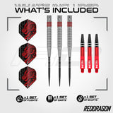Red Dragon Jonny Clayton Darts - Stahlspitze - 90% Tungsten - Original