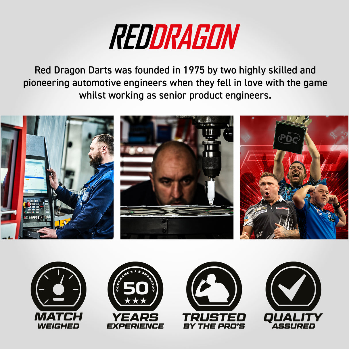Red Dragon Jonny Clayton Darts - Stahlspitze - 90% Tungsten - Original
