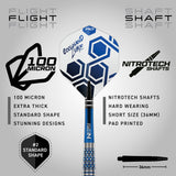 Red Dragon Luke Humphries Darts - Stahlspitze - 90% Tungsten - TX5
