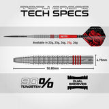 Red Dragon Jonny Clayton Darts - Stahlspitze - 90% Tungsten - Original