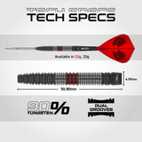 Red Dragon Jonny Clayton Switch Darts - Stahlspitze - 90% Tungsten - Hiraeth