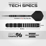 Red Dragon Sable Darts - Stahlspitze - 90% Tungsten - Gerade