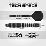 Red Dragon Sable Darts - Stahlspitze - 90% Tungsten - Torpedo