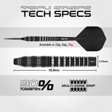 Red Dragon Sable Darts - Stahlspitze - 90% Tungsten - Torpedo