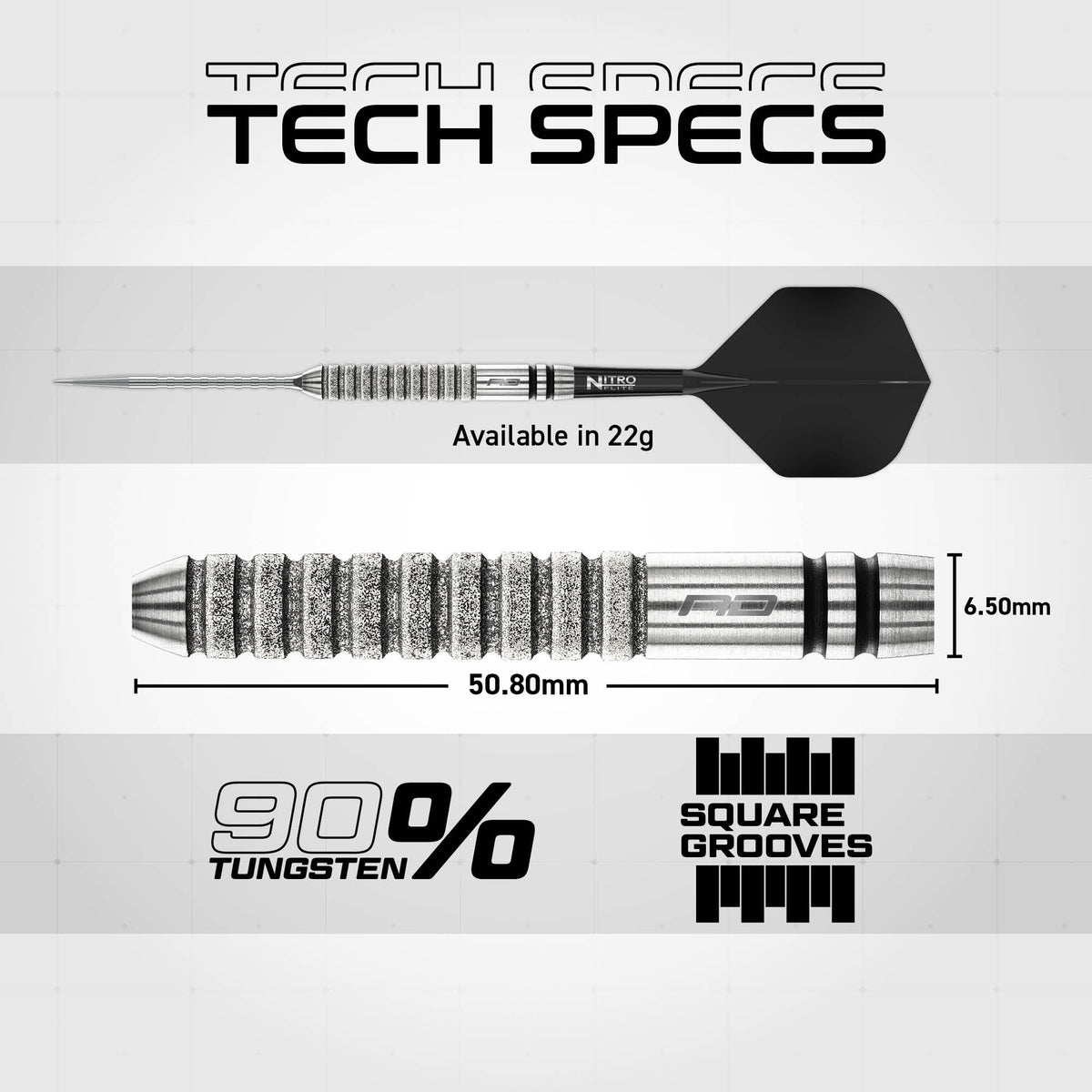 Red Dragon Gian van Veen Switch Darts - Stahlspitze - 90% Tungsten - Diamond