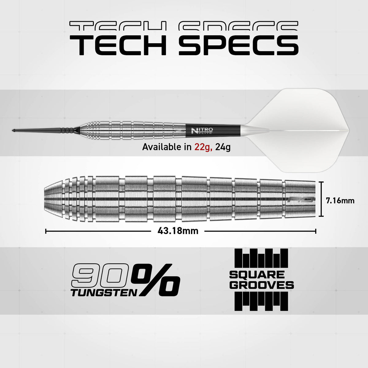 Red Dragon Luke Humphries Switch Darts - Stahlspitze - 90% Tungsten - TX1